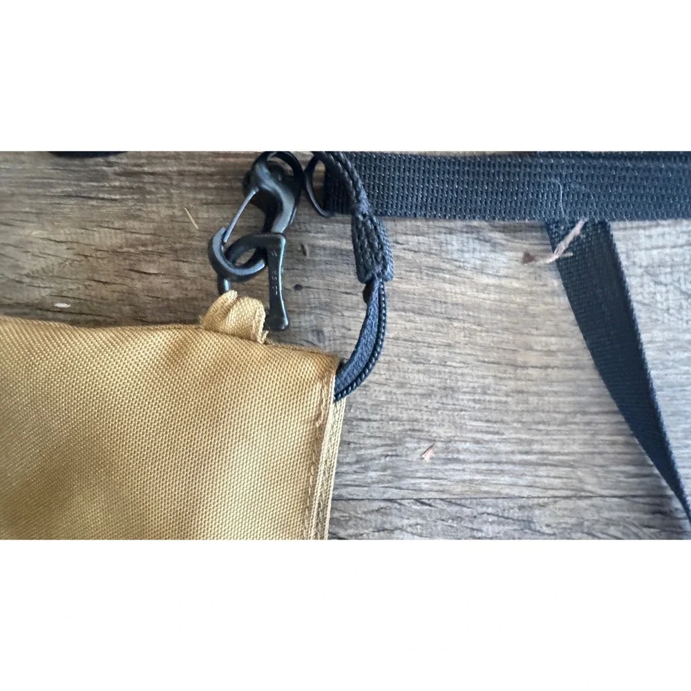 Muji Sacoche Shoulder Bag Mustard Tan Water Repellent Minimalist Crossbody Pouch
